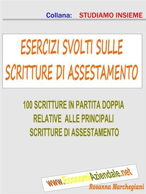 cover image of Esercizi svolti sulle scritture di assestamento